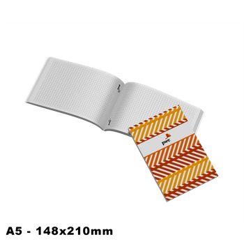 Notes klejony A5 z okładką